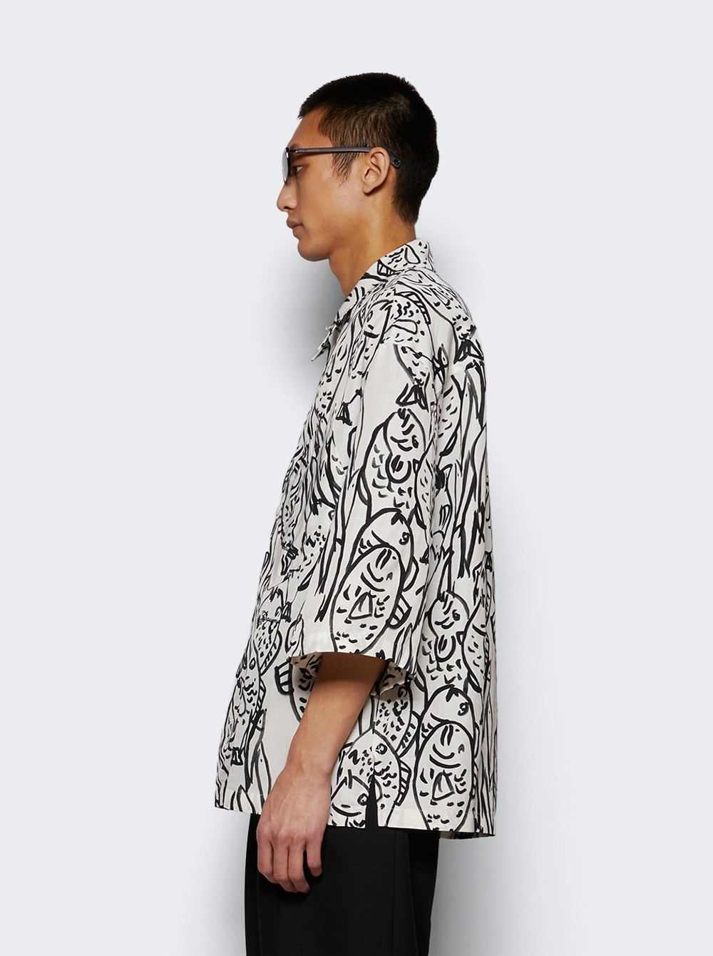 Aloe Shirt Black And White - 4