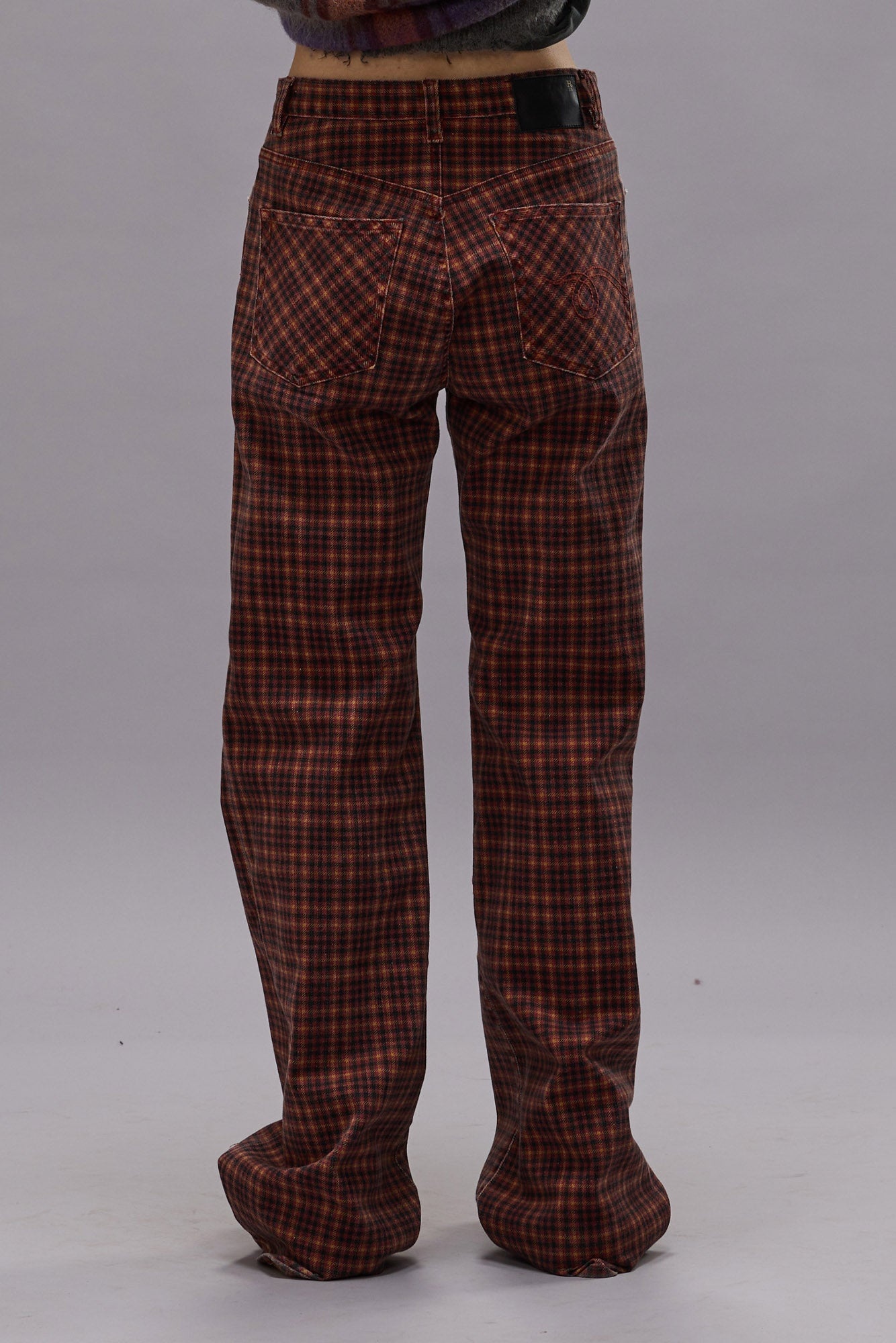 JANE JEAN - PRINTED AUBURN PLAID - R13 - 7