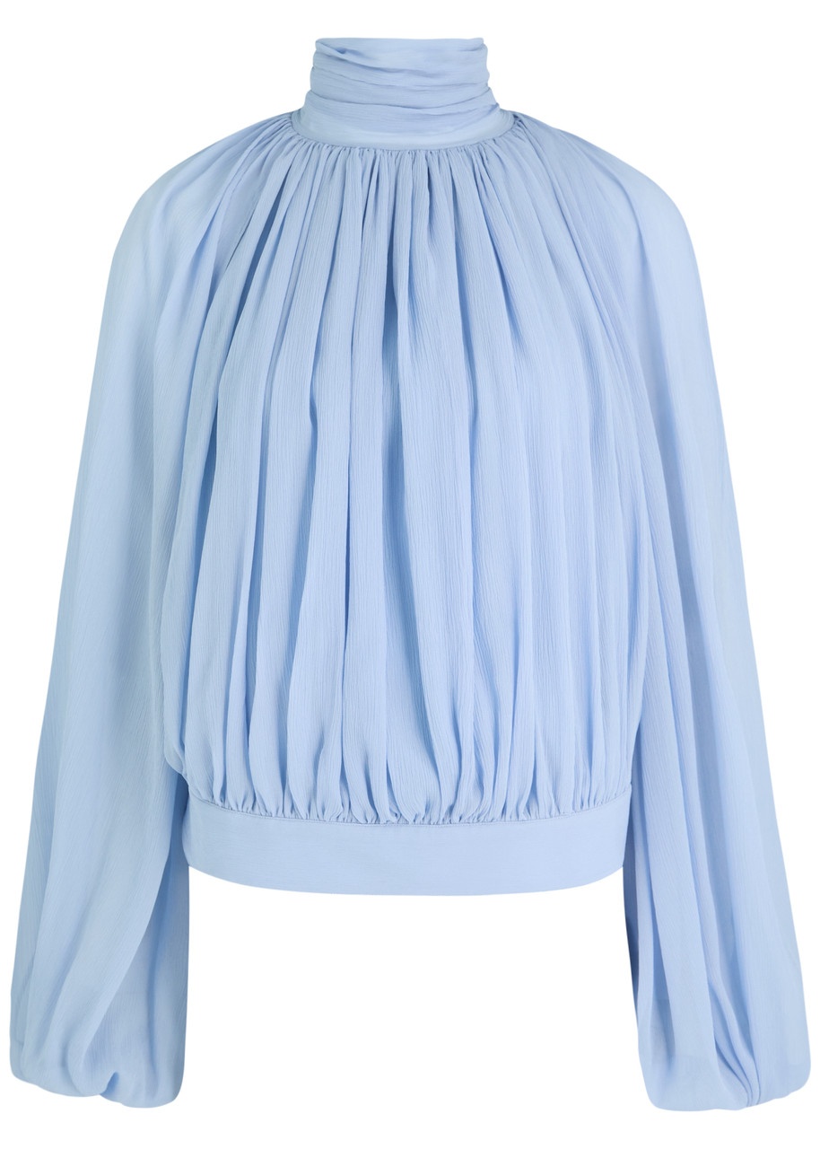 Stella Mccartney Backless Silk-georgette Blouse - 1