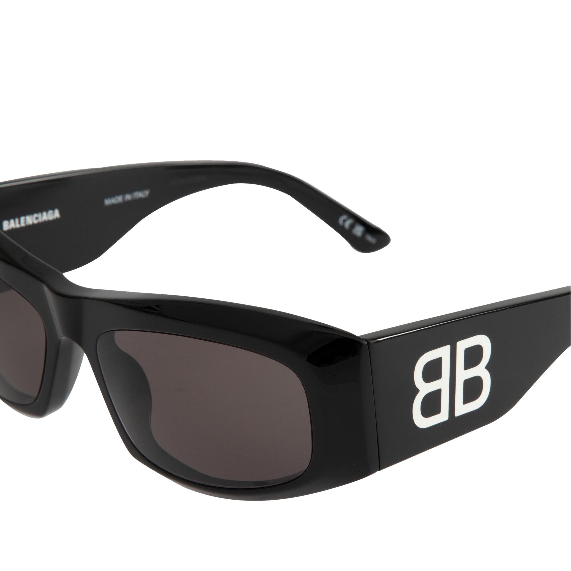 Balenciaga Signature Square Sunglasses 'Black' - 3