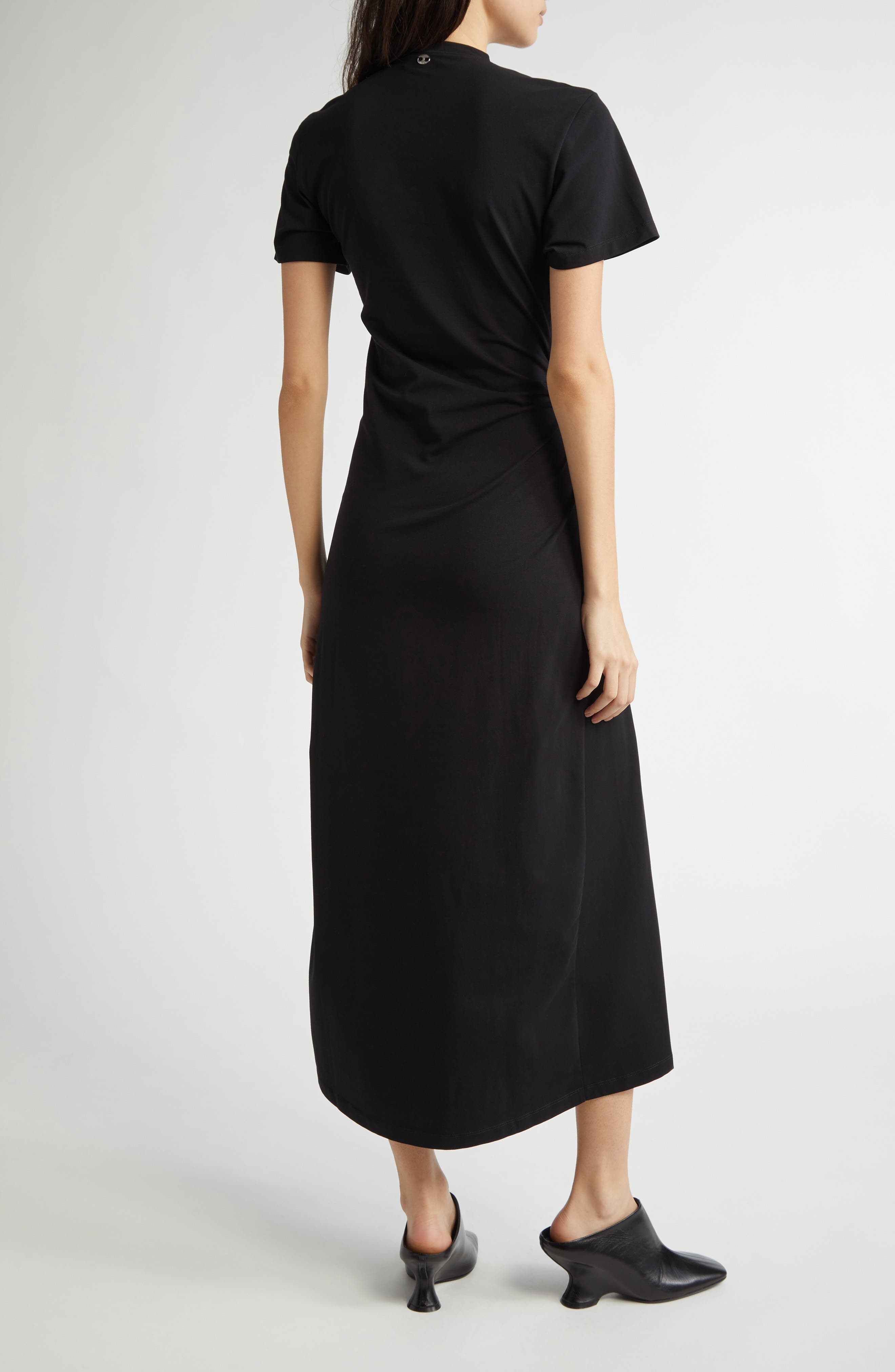 Rabanne Ring Pierced Jersey Dress in Black at Nordstrom - 2