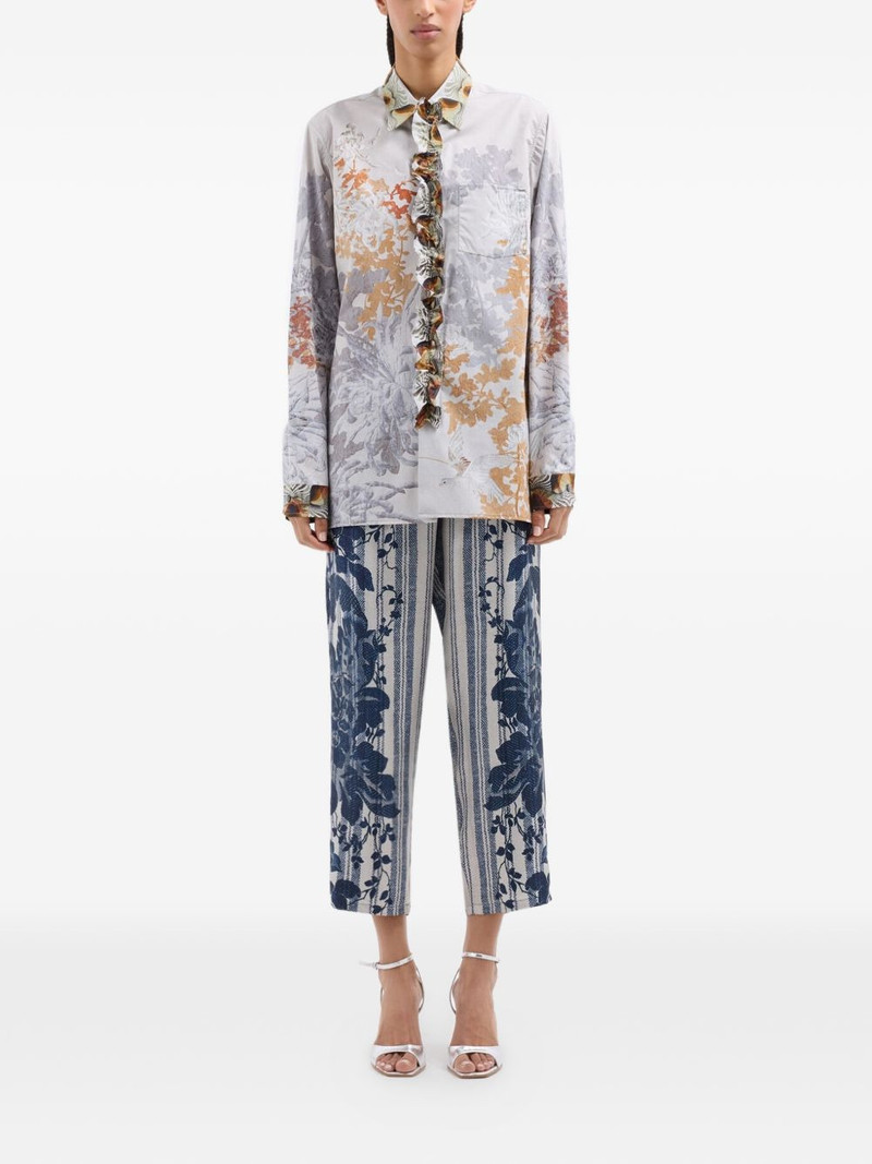 Diomede ruffled floral-print shirt 3