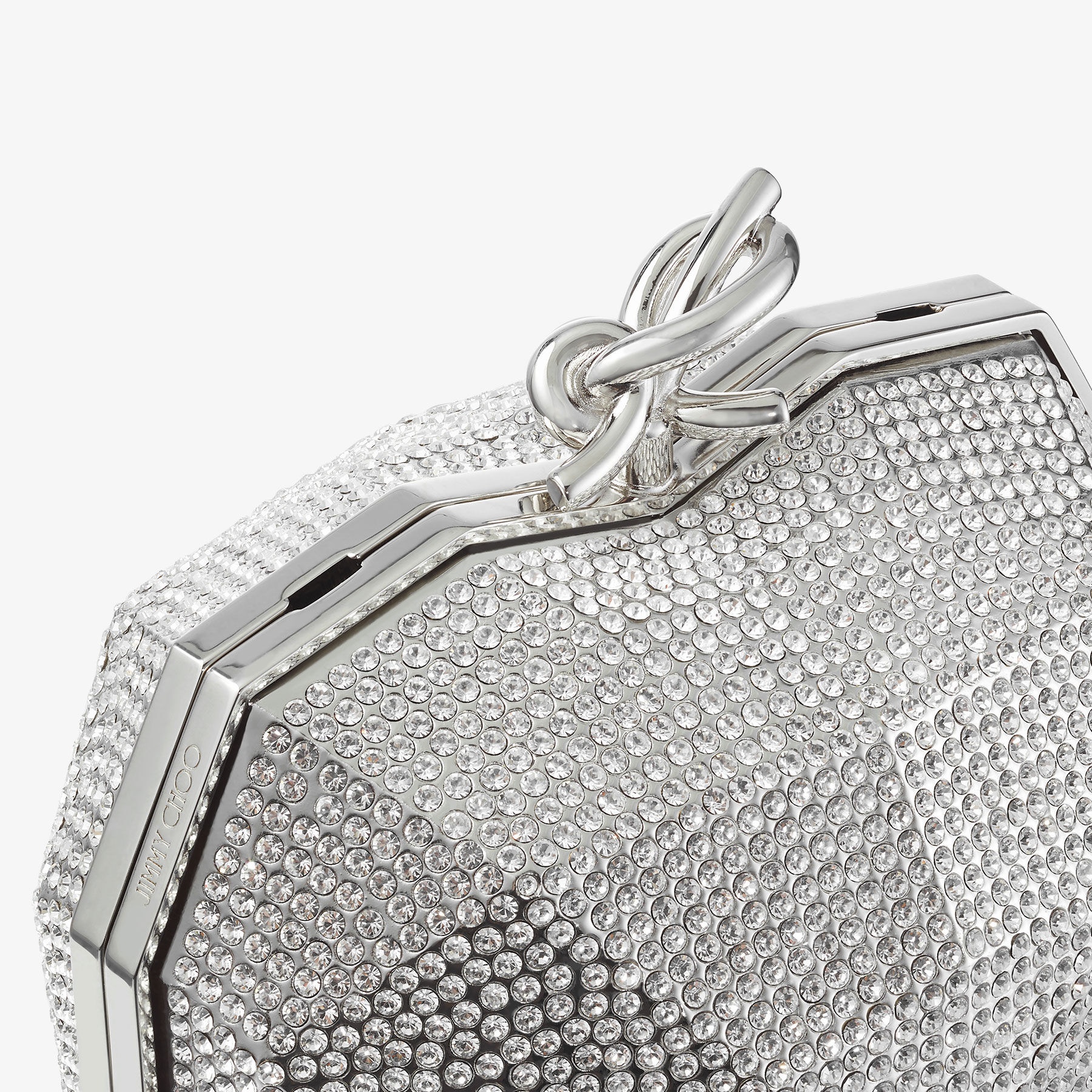 Faceted Heart Clutch
Silver Lucite Faceted Heart Clutch Bag 3