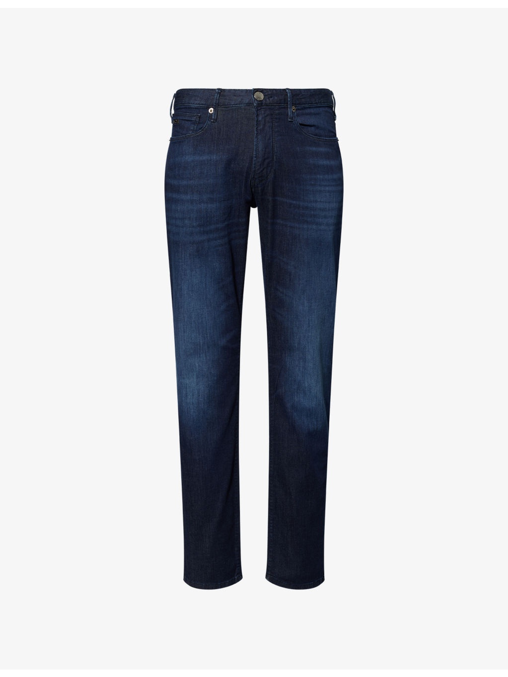 Mid-Rise Straight-Leg Denim Jeans - 1