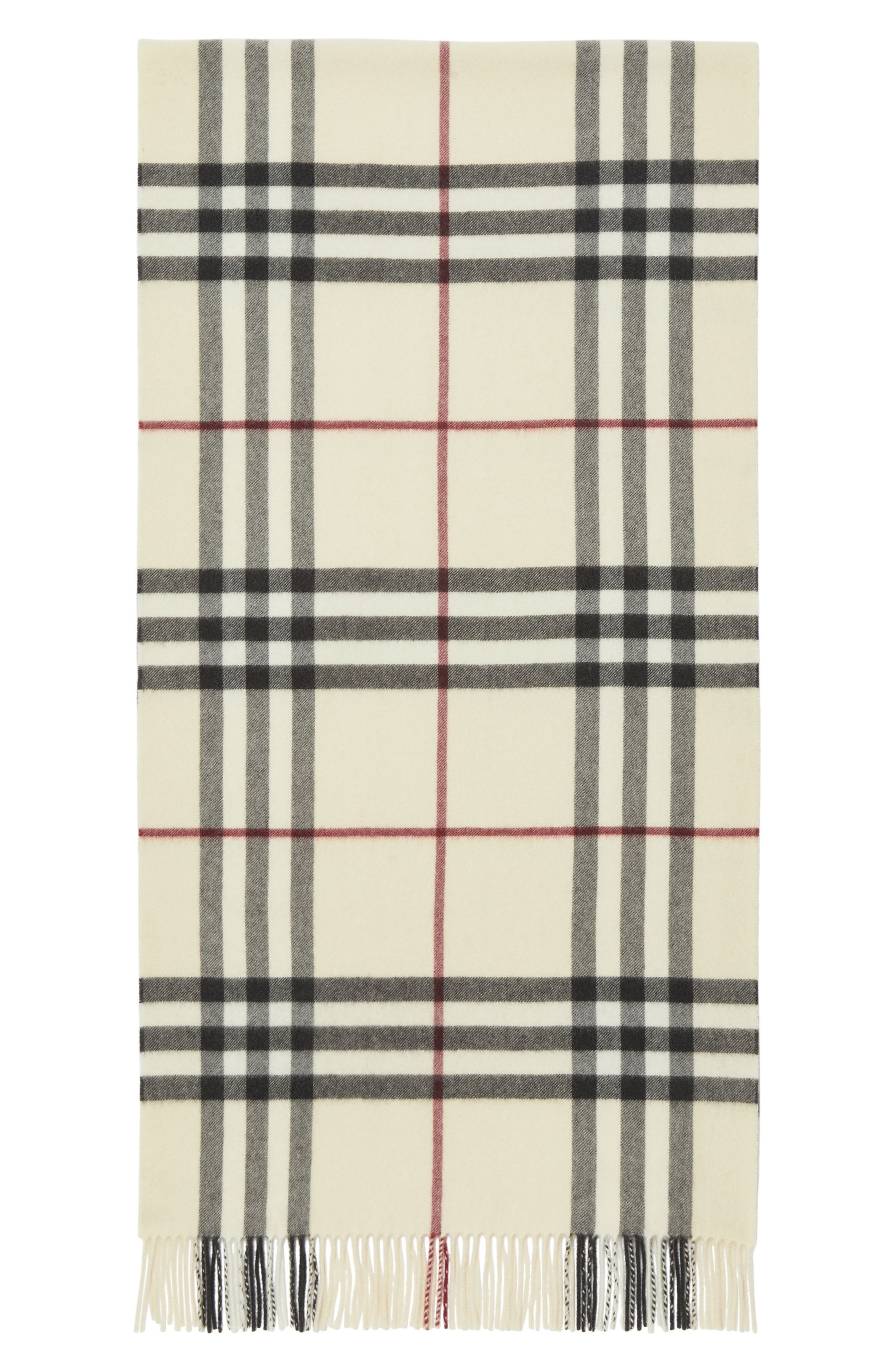 Giant Check Washed Cashmere Scarf - 3