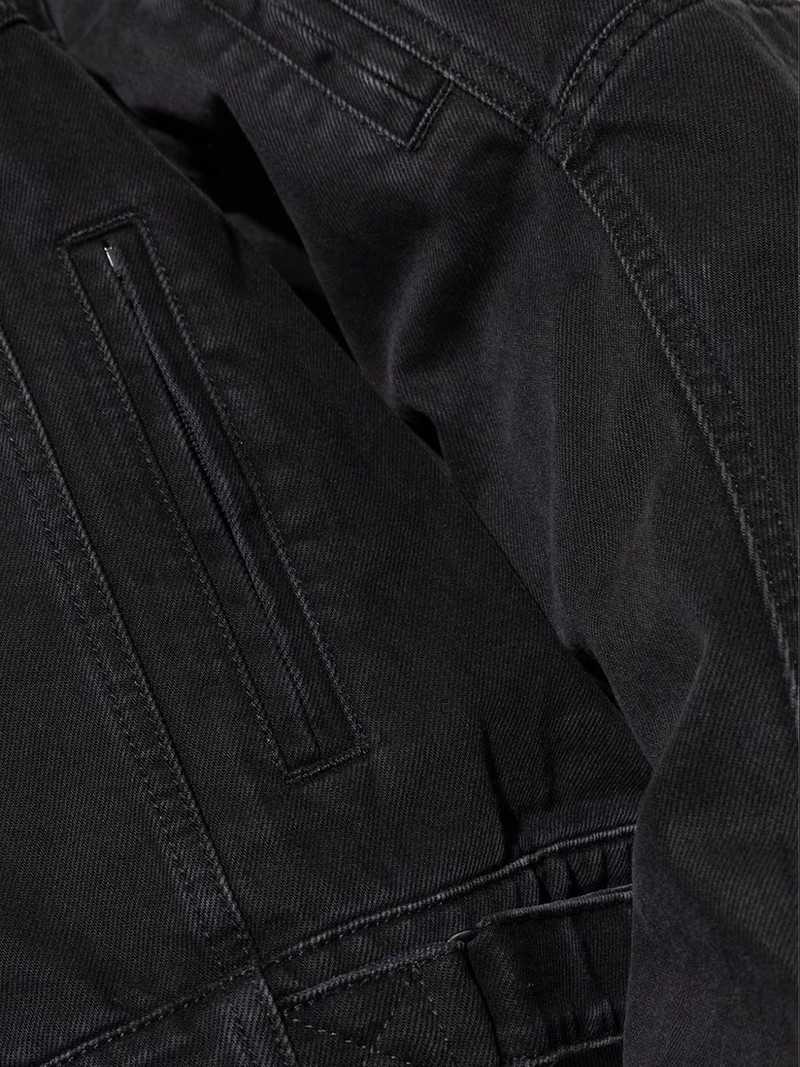 VETEMENTS zipped denim jacket outlook
