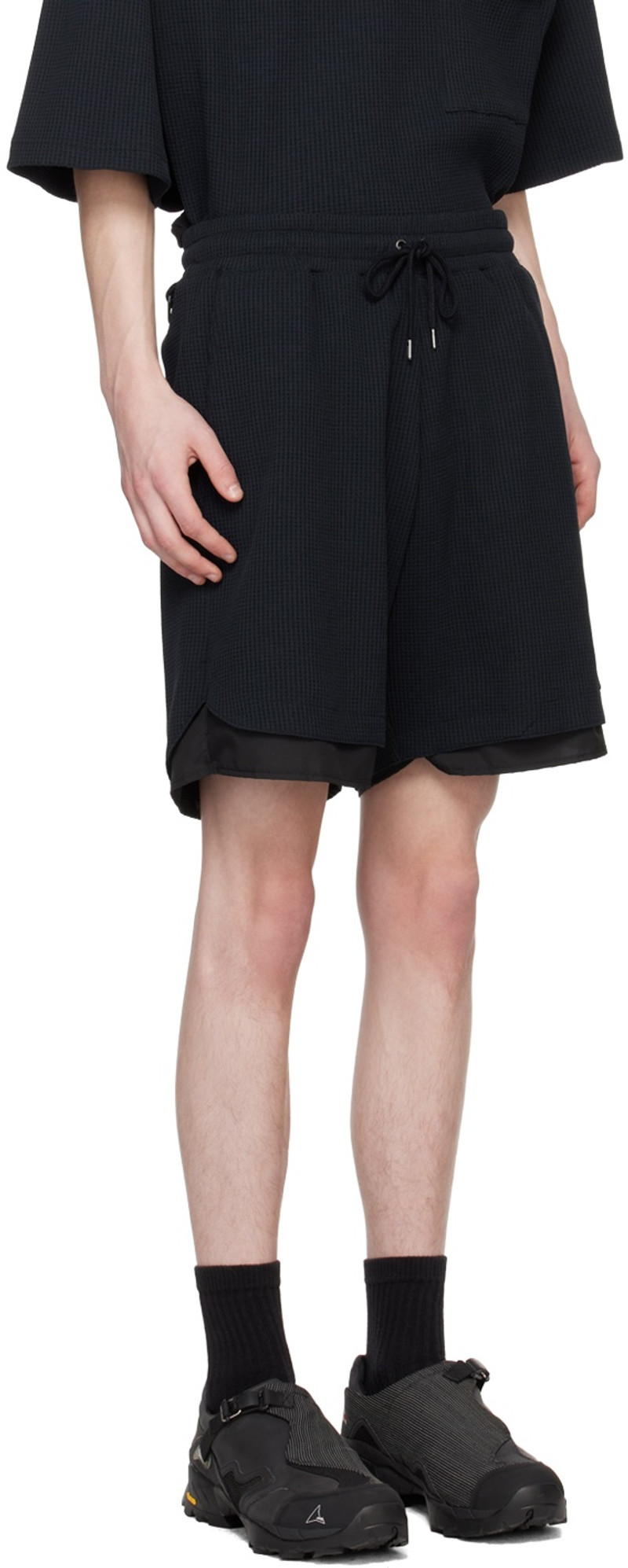meanswhile Navy Easy Shorts outlook