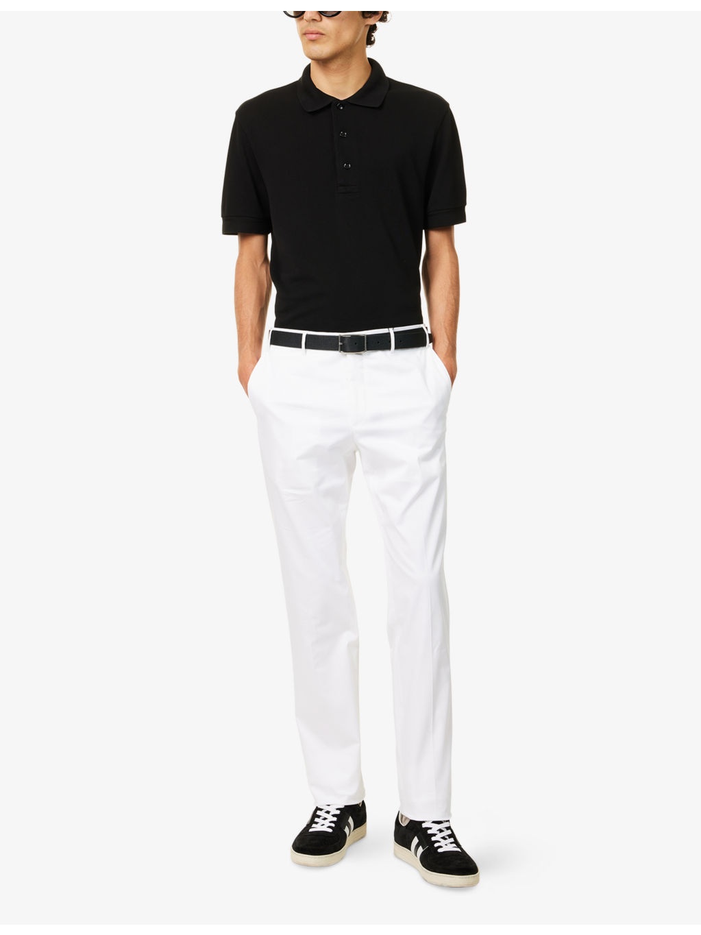 Short-Sleeve Lyocell-Cotton Piquet Polo Shirt - 2