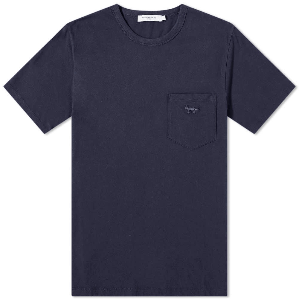 Maison Kitsuné Tonal Fox Patch Pocket Classic Tee - 1