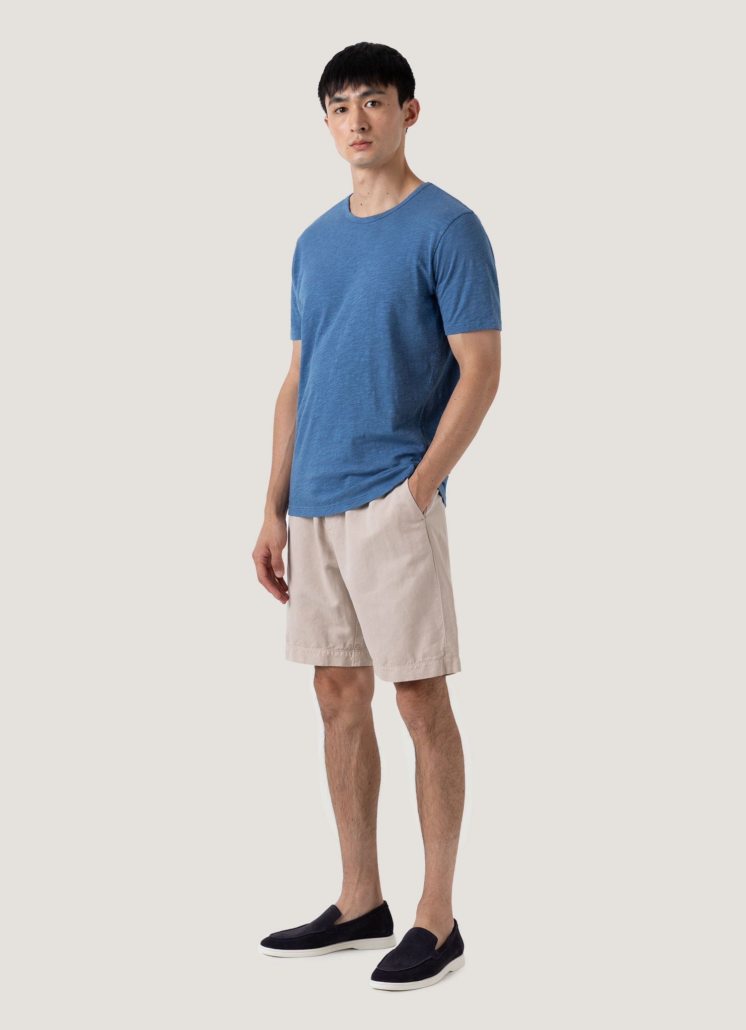 Cotton Linen Drawstring Shorts - 3