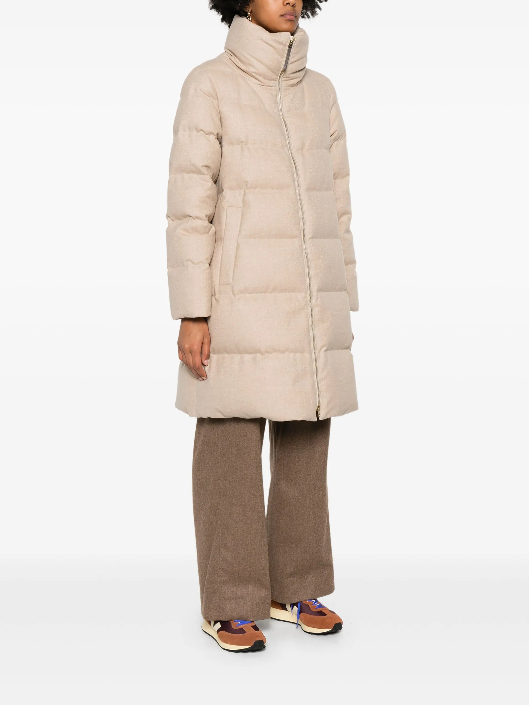 Herno Quilted High-neck Coat - 3