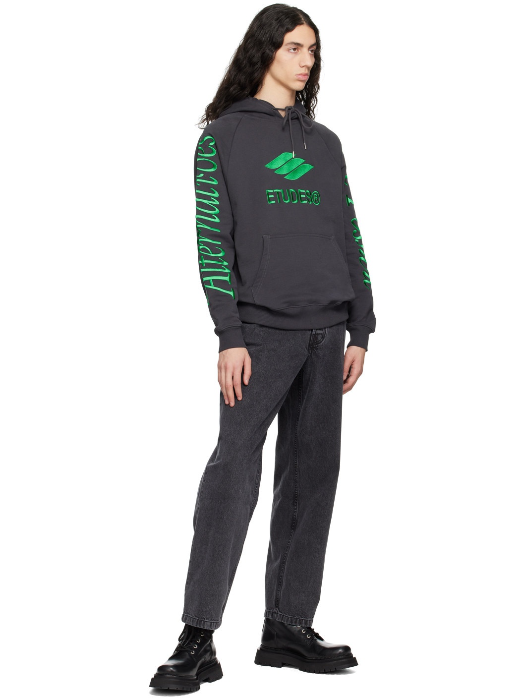 Black Racing Eco Hoodie - 4