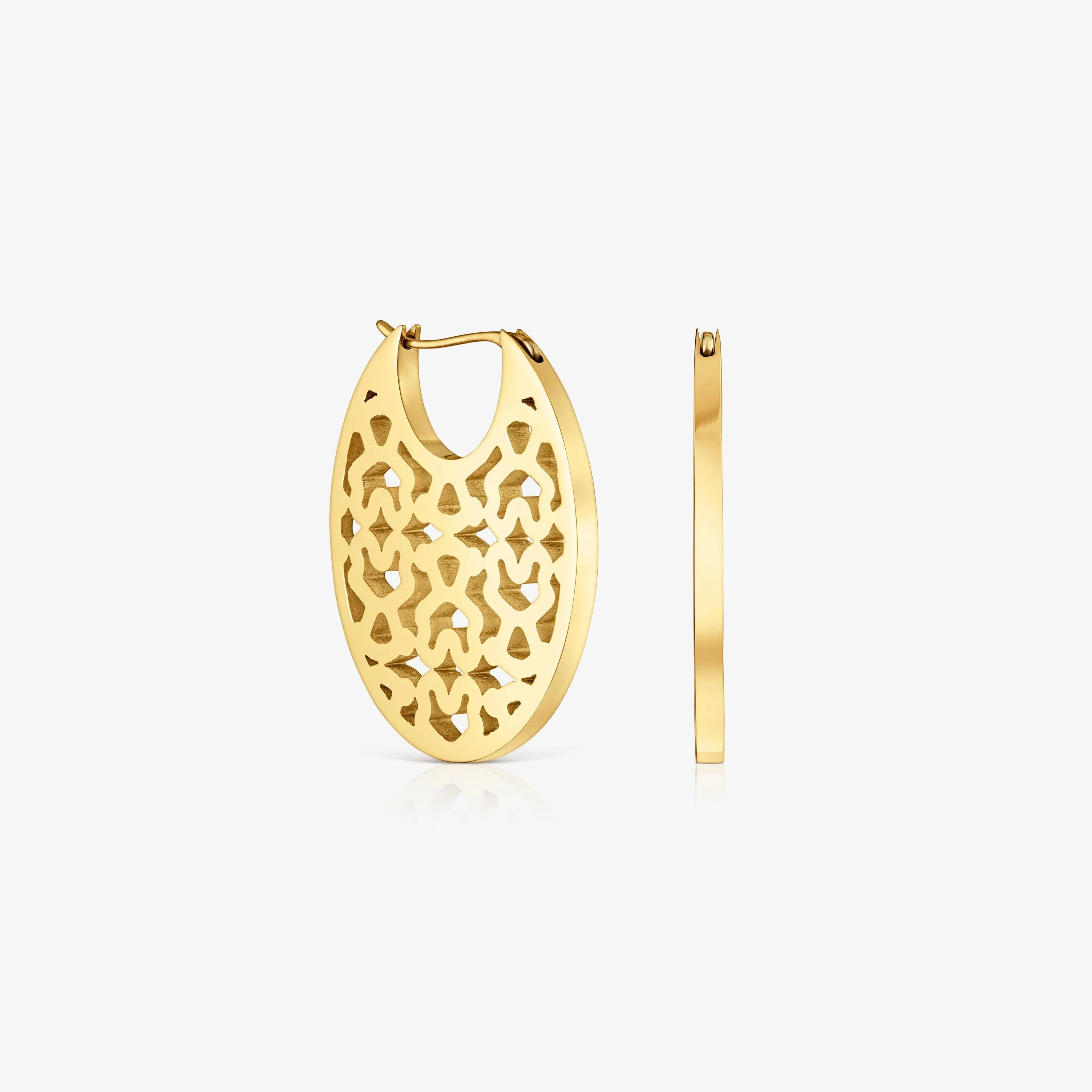 30-mm gold-colored steel Earrings TOUS Kaos - 1