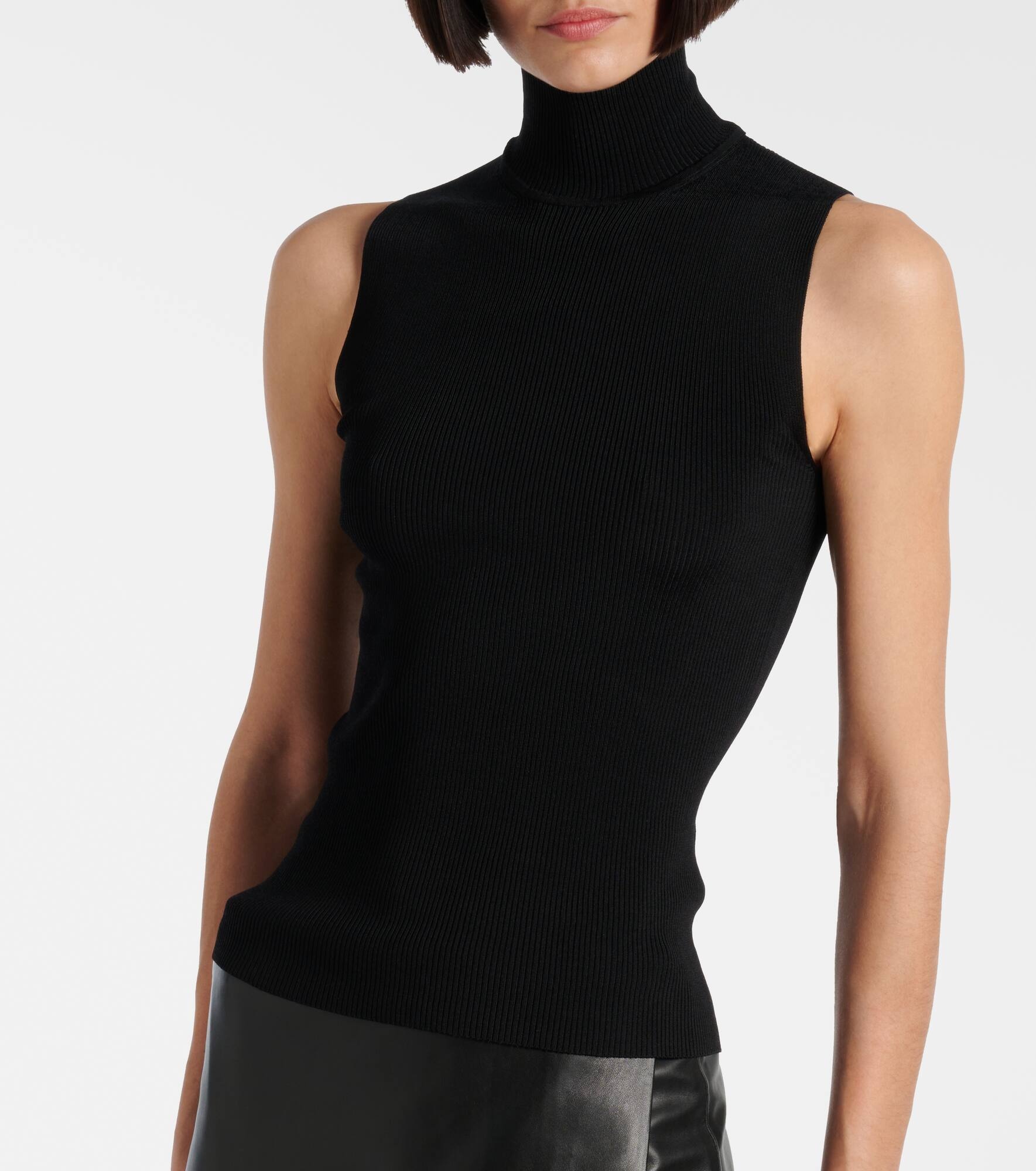 Benita ribbed-knit turtleneck top - 5