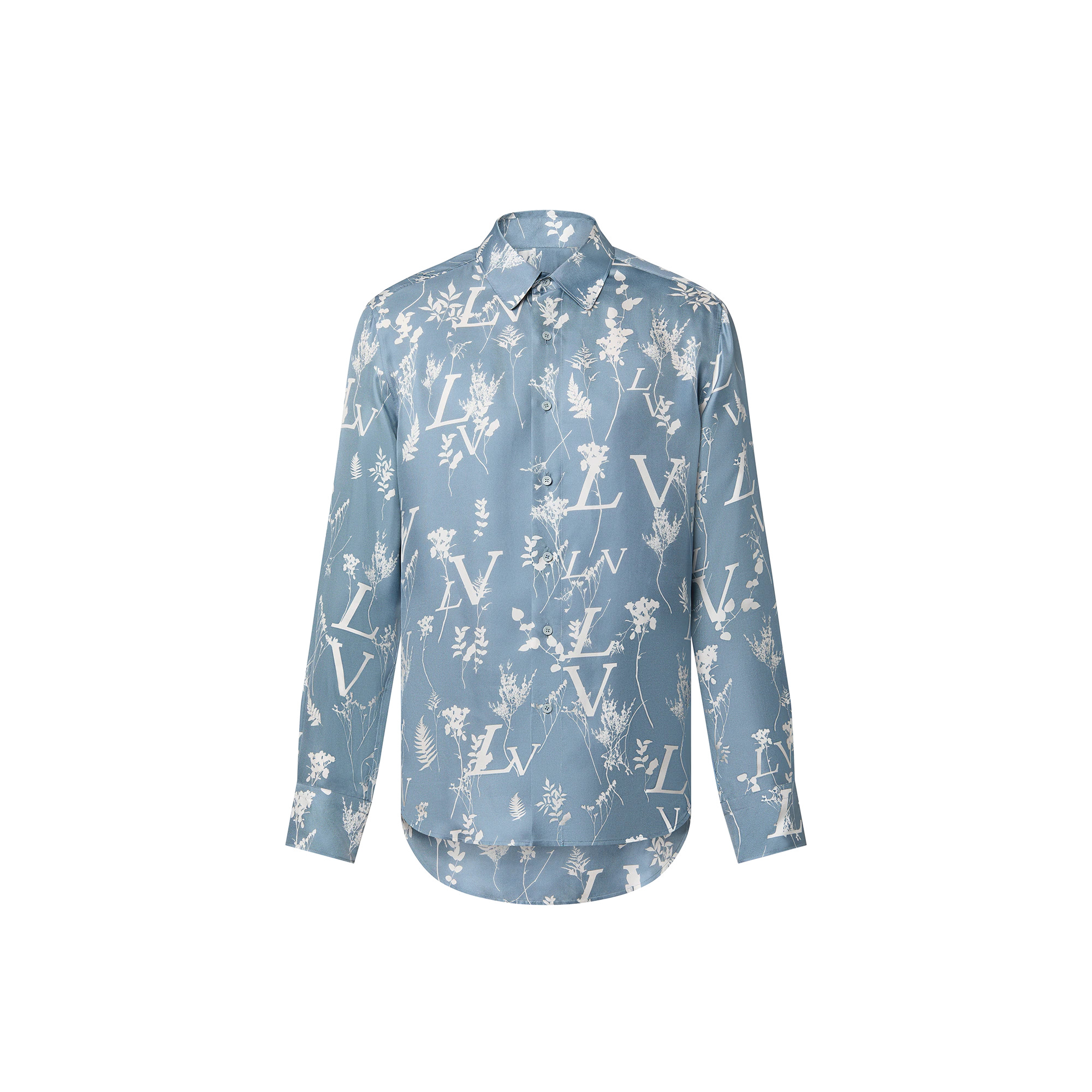 LV Printed Leaf Regular Shirt - 1