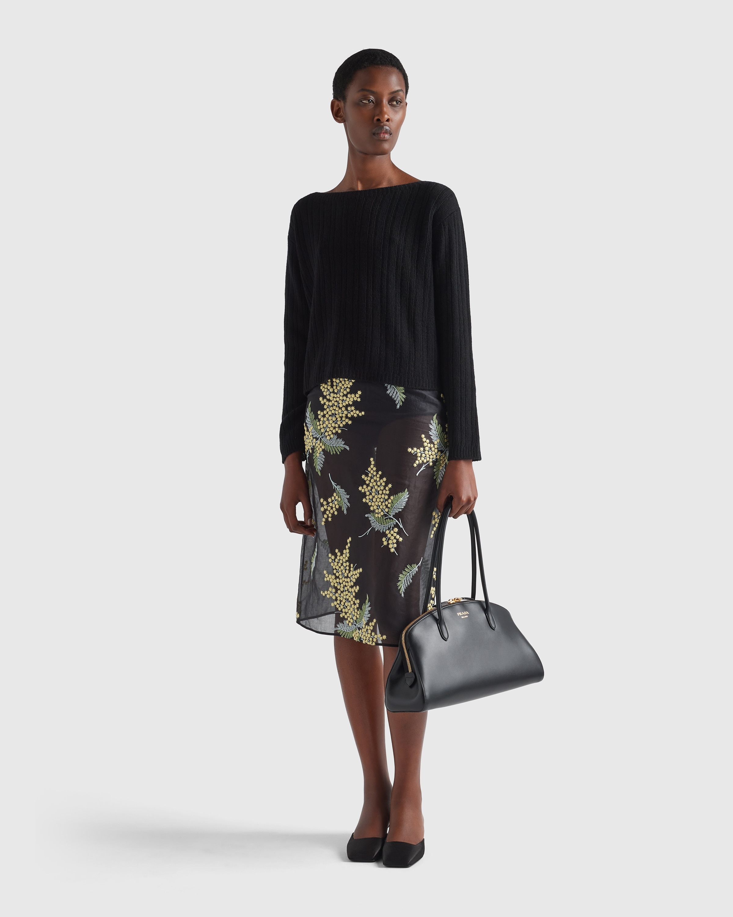 Embroidered organza midi-skirt - 2
