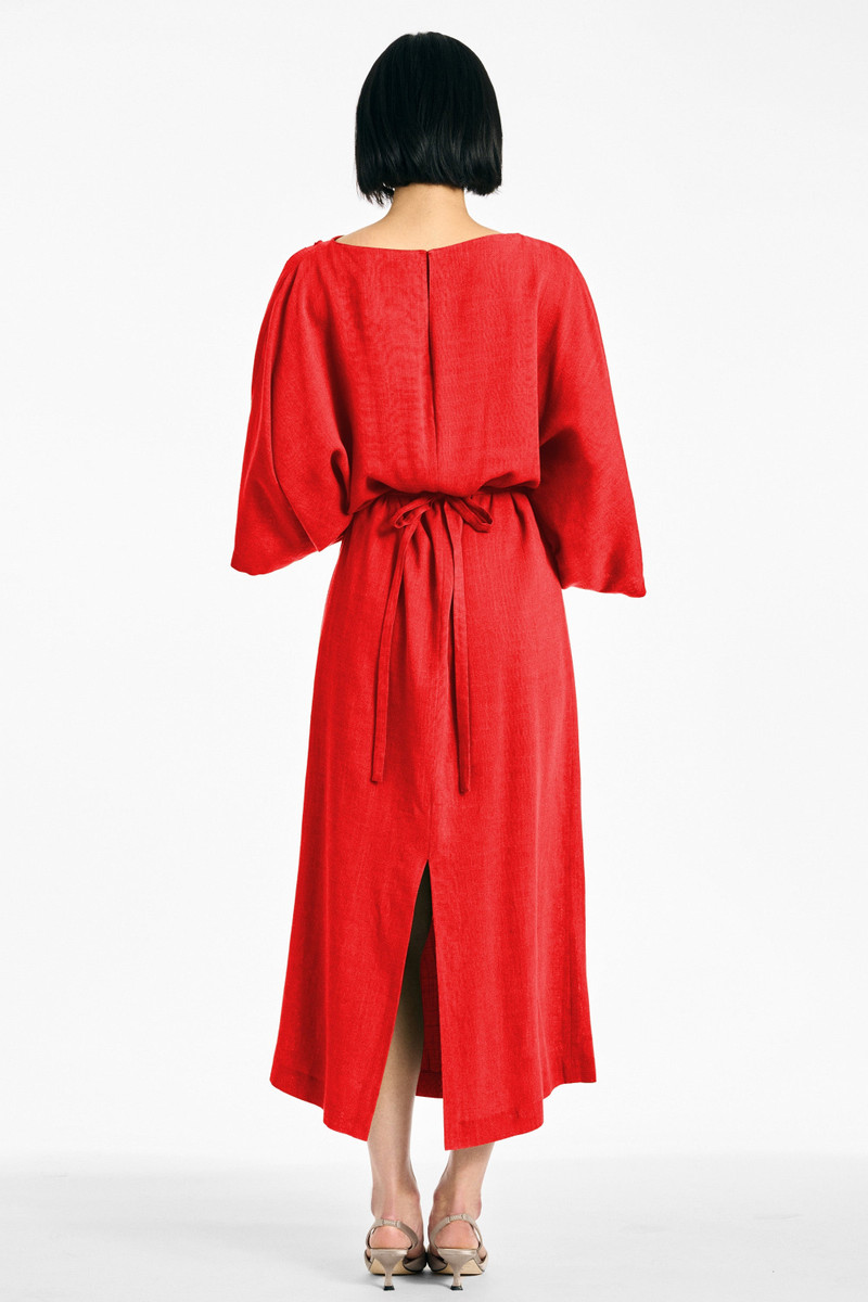 SACHIN & BABI KIERA DRESS - CHERRY outlook