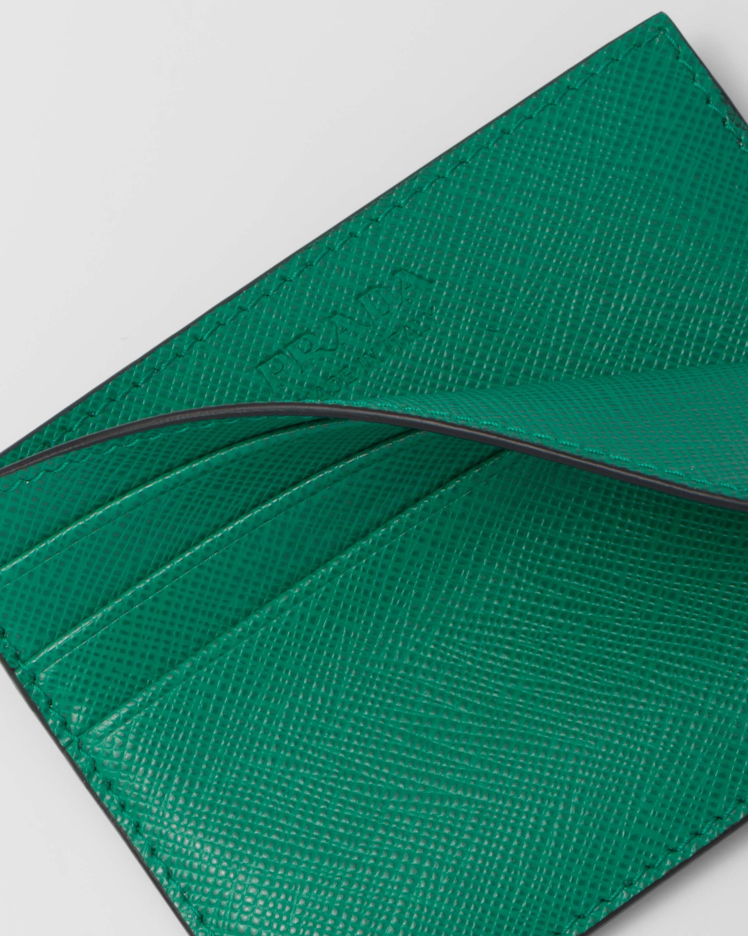 Saffiano leather card holder - 3