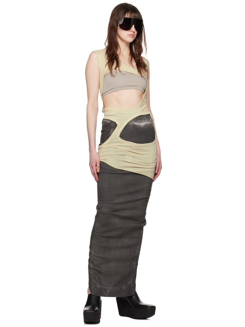 Rick Owens DRKSHDW Off-White Membrane III Minidress outlook