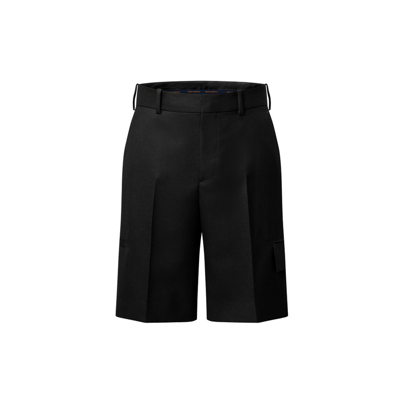 Tailored Wool Cargo Shorts 1
