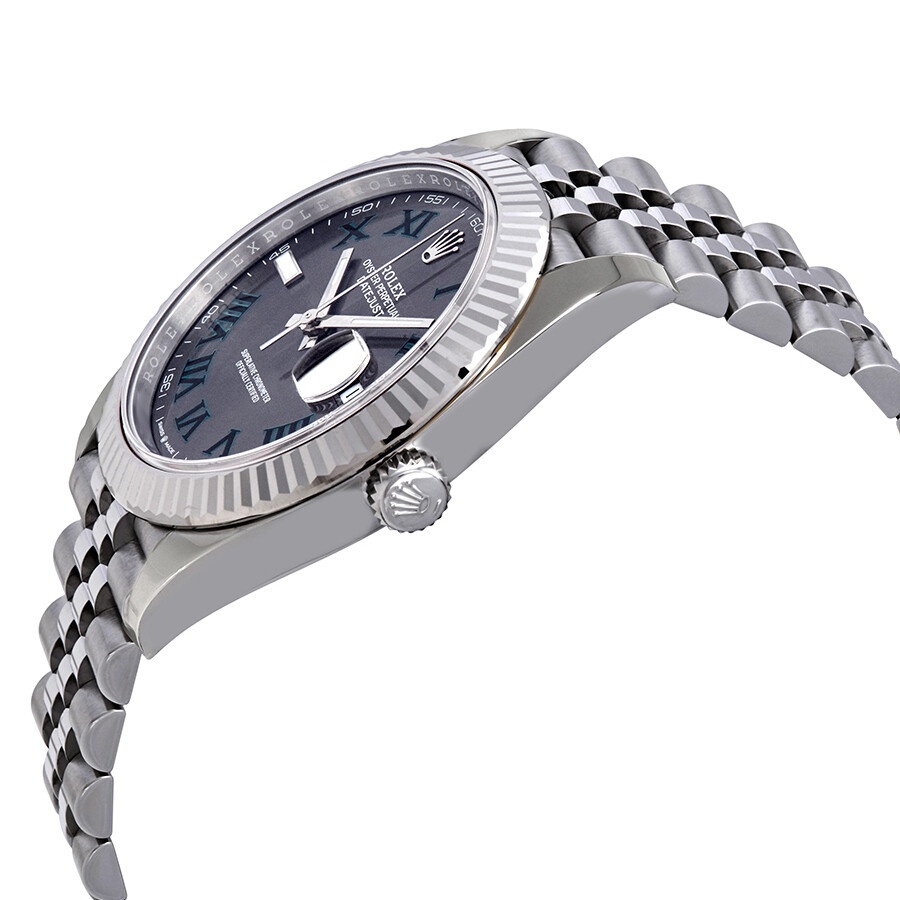 Rolex Datejust 41 Slate Dial Automatic Men's Steel and White Gold Jubilee Watch 126334GYRO - 2
