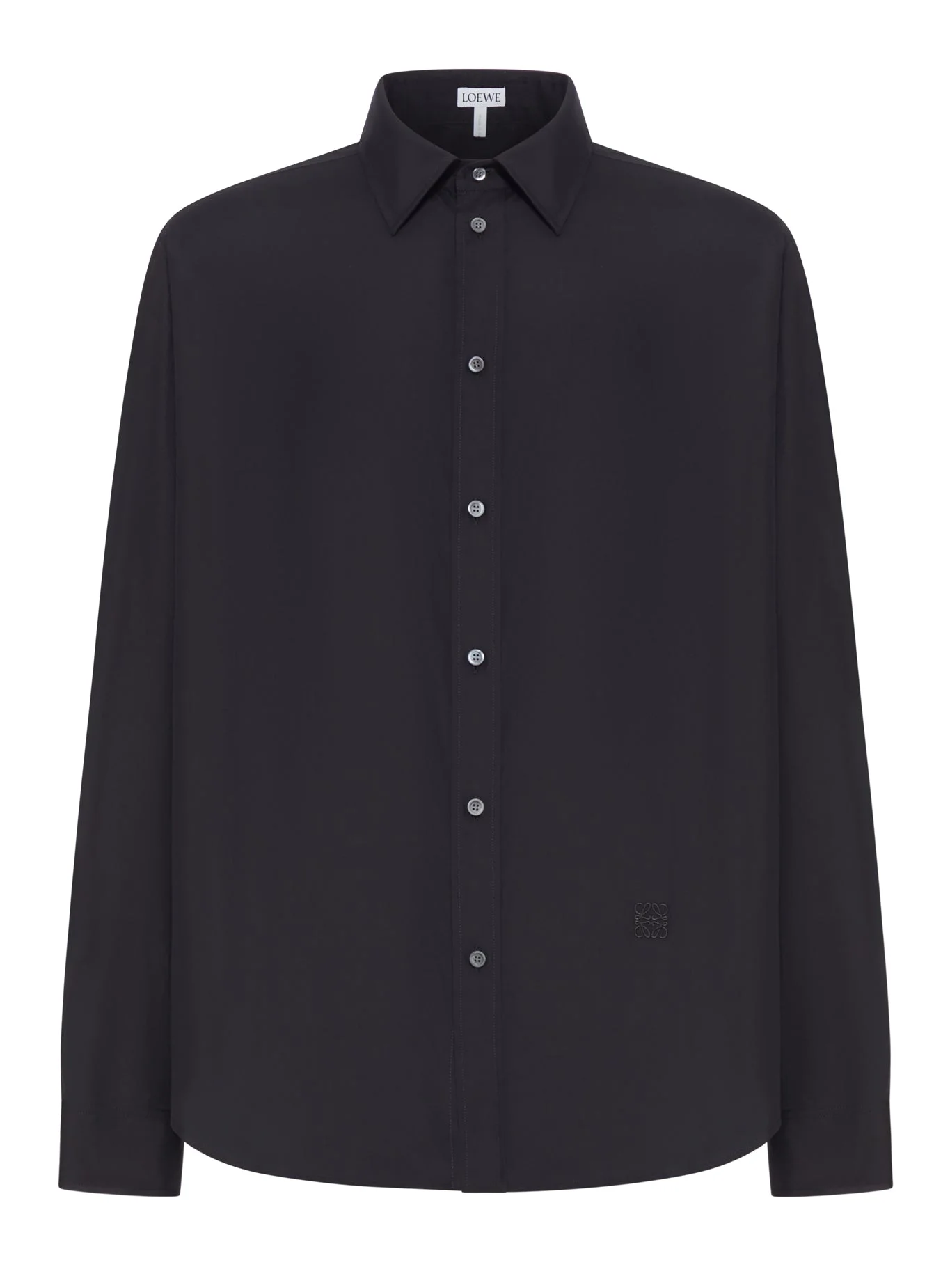 CLASSIC COTTON SHIRT WITH EMBROIDERED ANAGRAM LOGO - 1