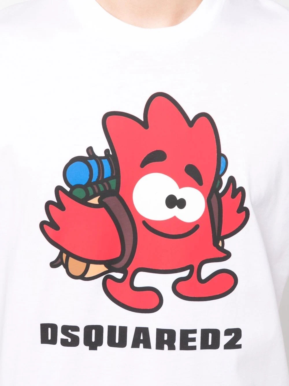 cartoon logo-print T-shirt - 5