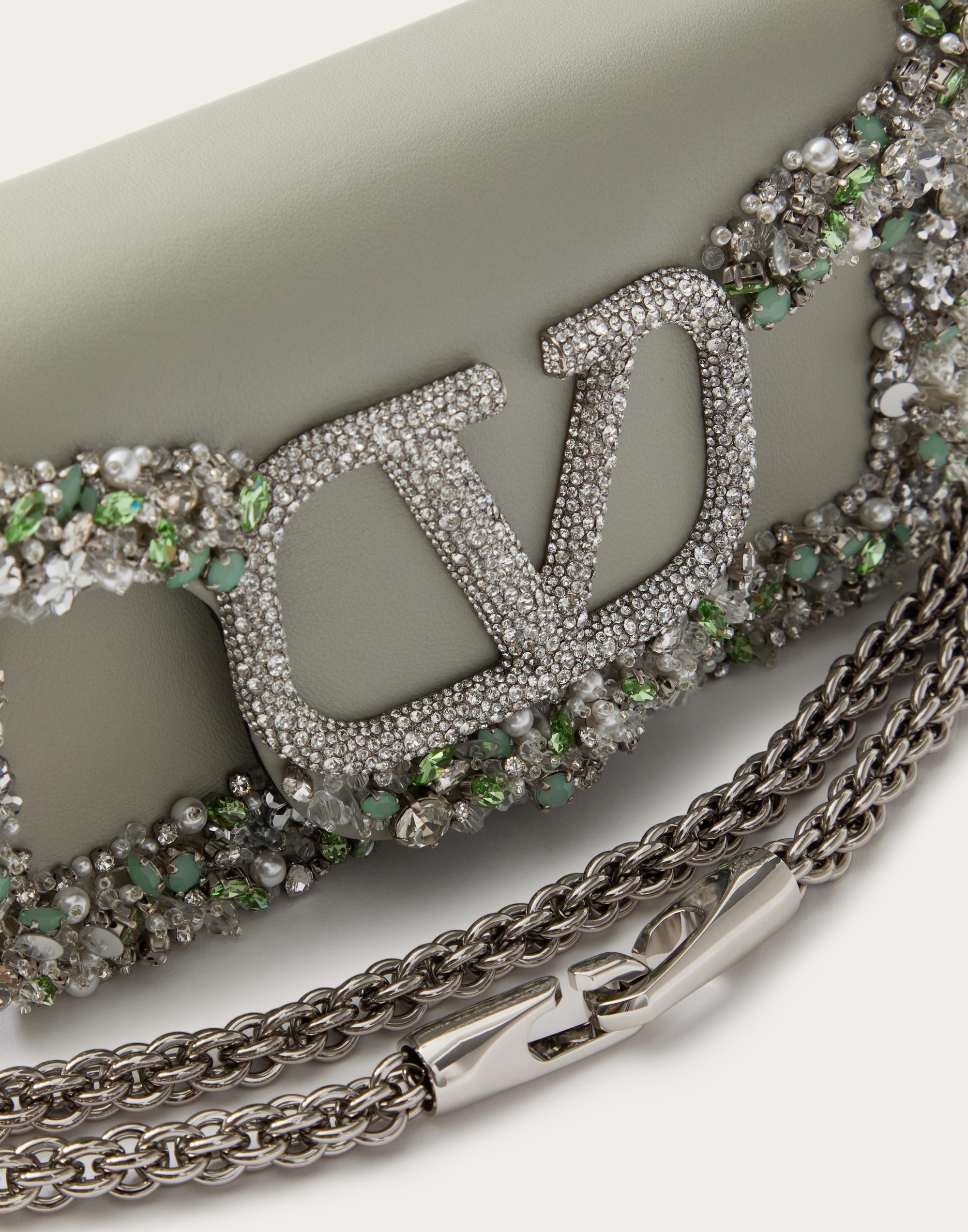 VALENTINO GARAVANI VALENTINO GARAVANI LOCÒ SMALL EMBROIDERED SHOULDER BAG - 7