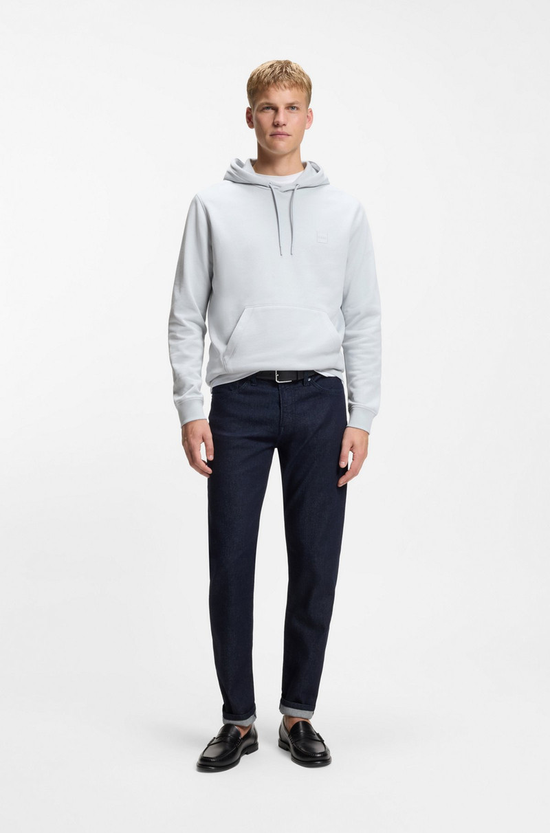 BOSS LOGO-PATCH HOODIE IN COTTON TERRY outlook