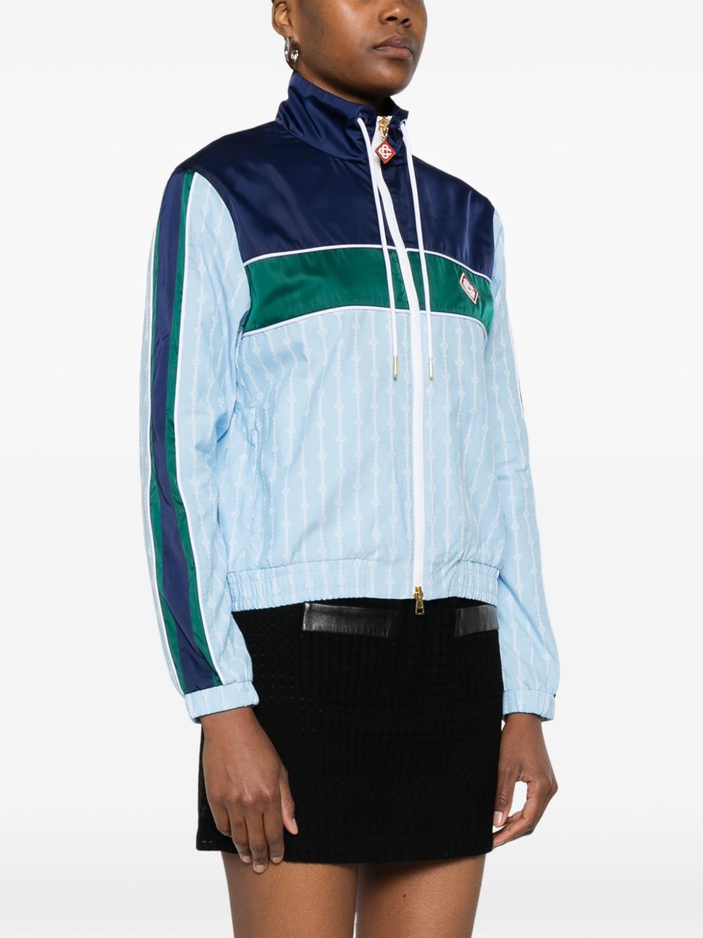 logo-patch jacket - 3