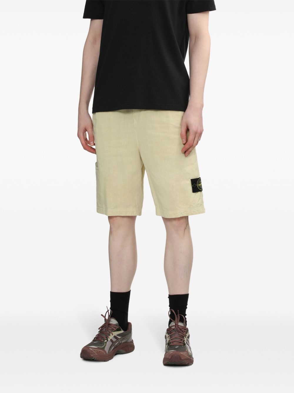 Compass-badge bermuda shorts - 3