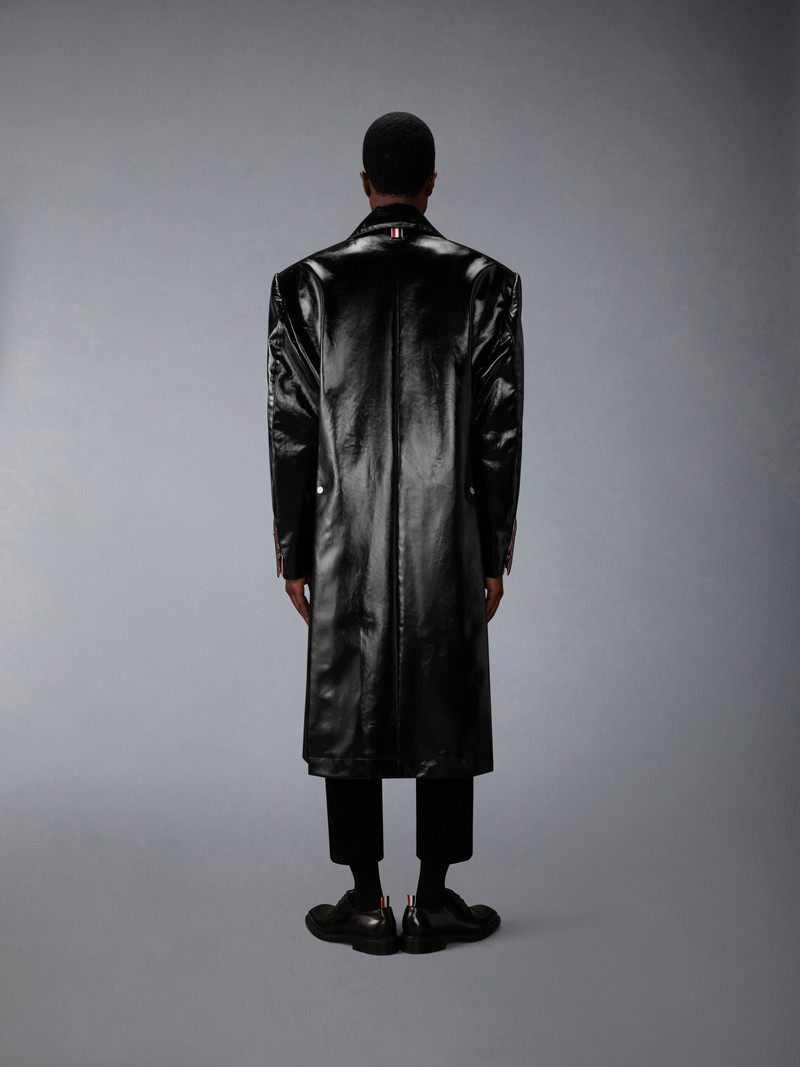 GABARDINE SLICKER OVERSIZED PEACOAT 5