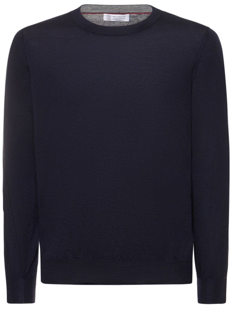 Wool & cashmere crewneck sweater - 1