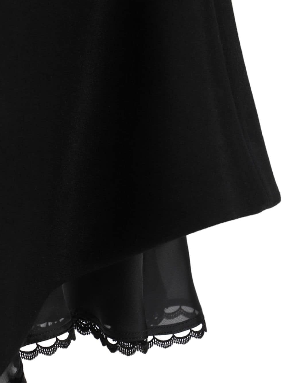 wool asymmetric skirt - 2