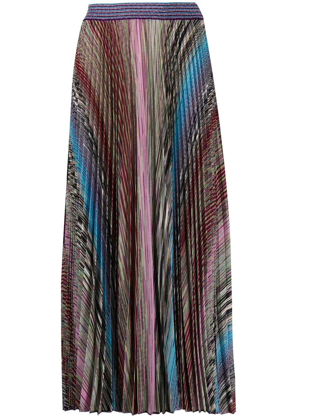 rainbow pleated skirt  - 1