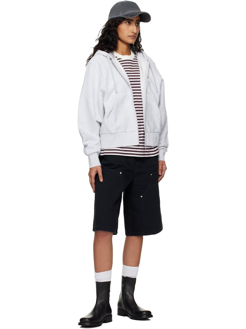 Carhartt Gray American Script Hoodie outlook