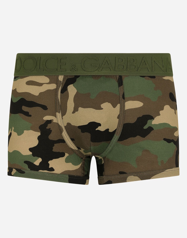 Camouflage-print two-way stretch jersey boxers - 1