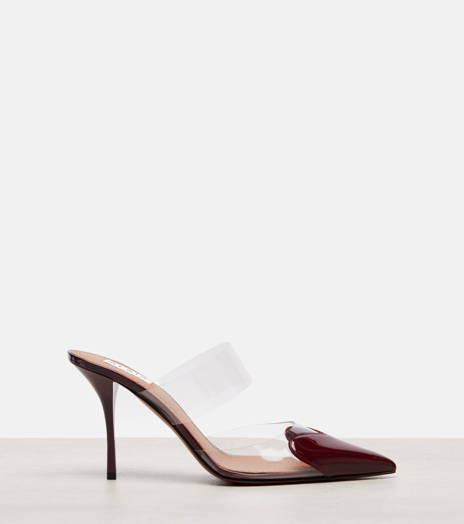 Le Cœur 90 patent leather and PU mules - 4