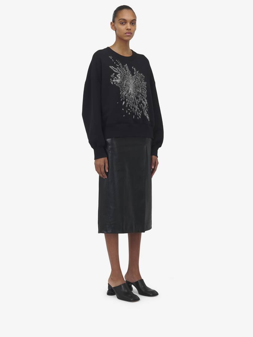 Smashed Glass Embroidered Sweatshirt - 4