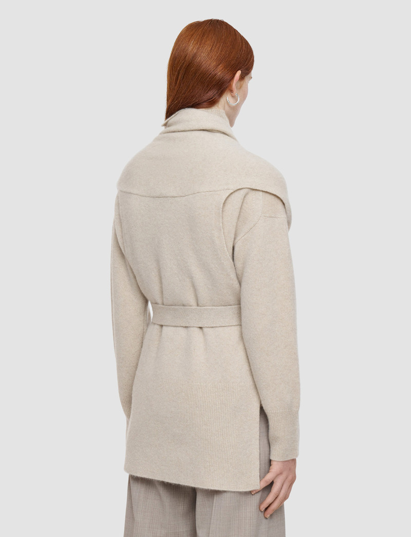 Brushed Cashmere Sleeveless Wrap 3
