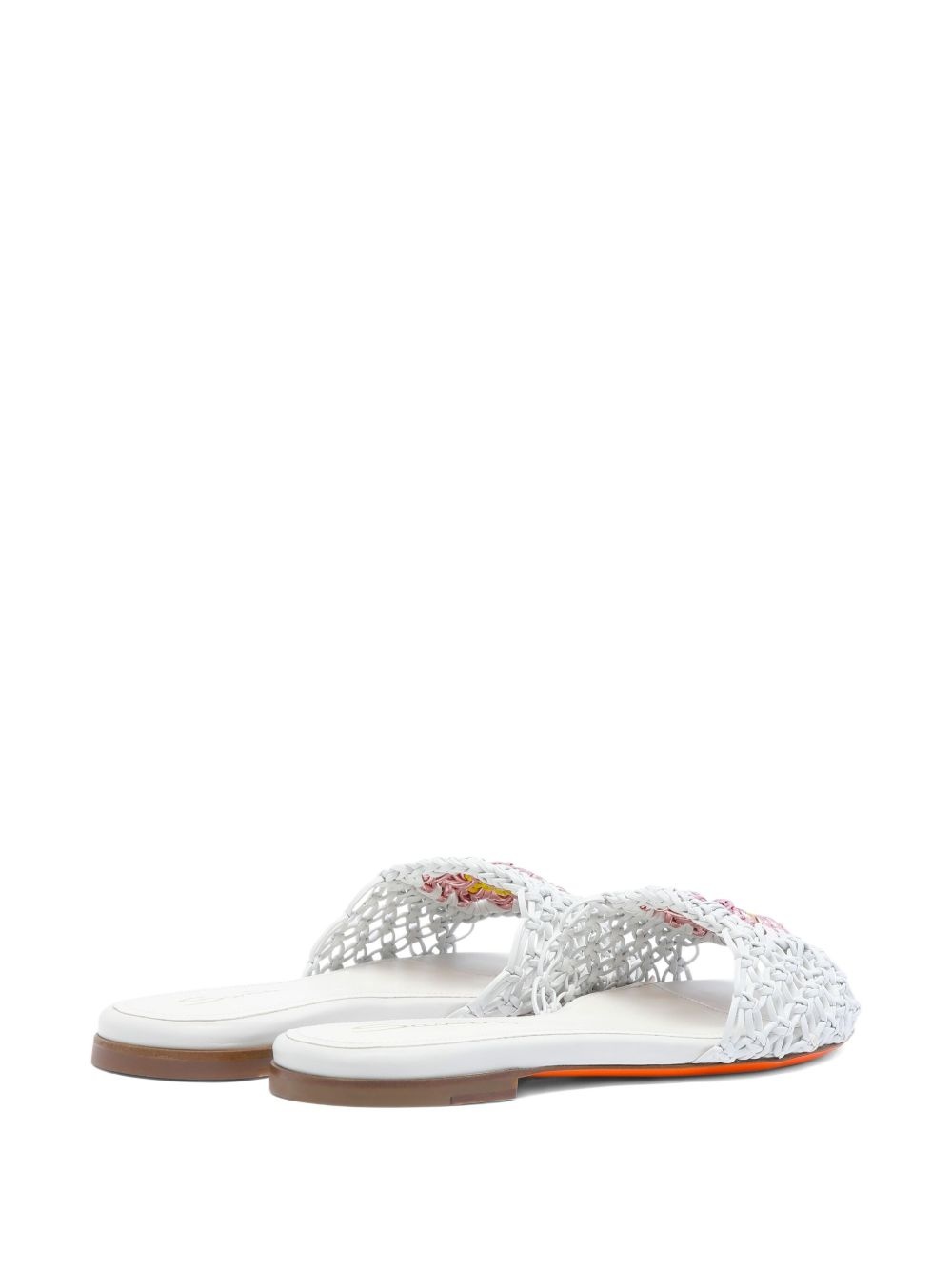interwoven leather slides - 3