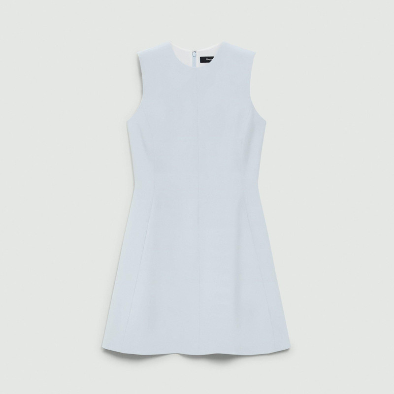 Fit-and-Flare Dress in Admiral Crepe 1