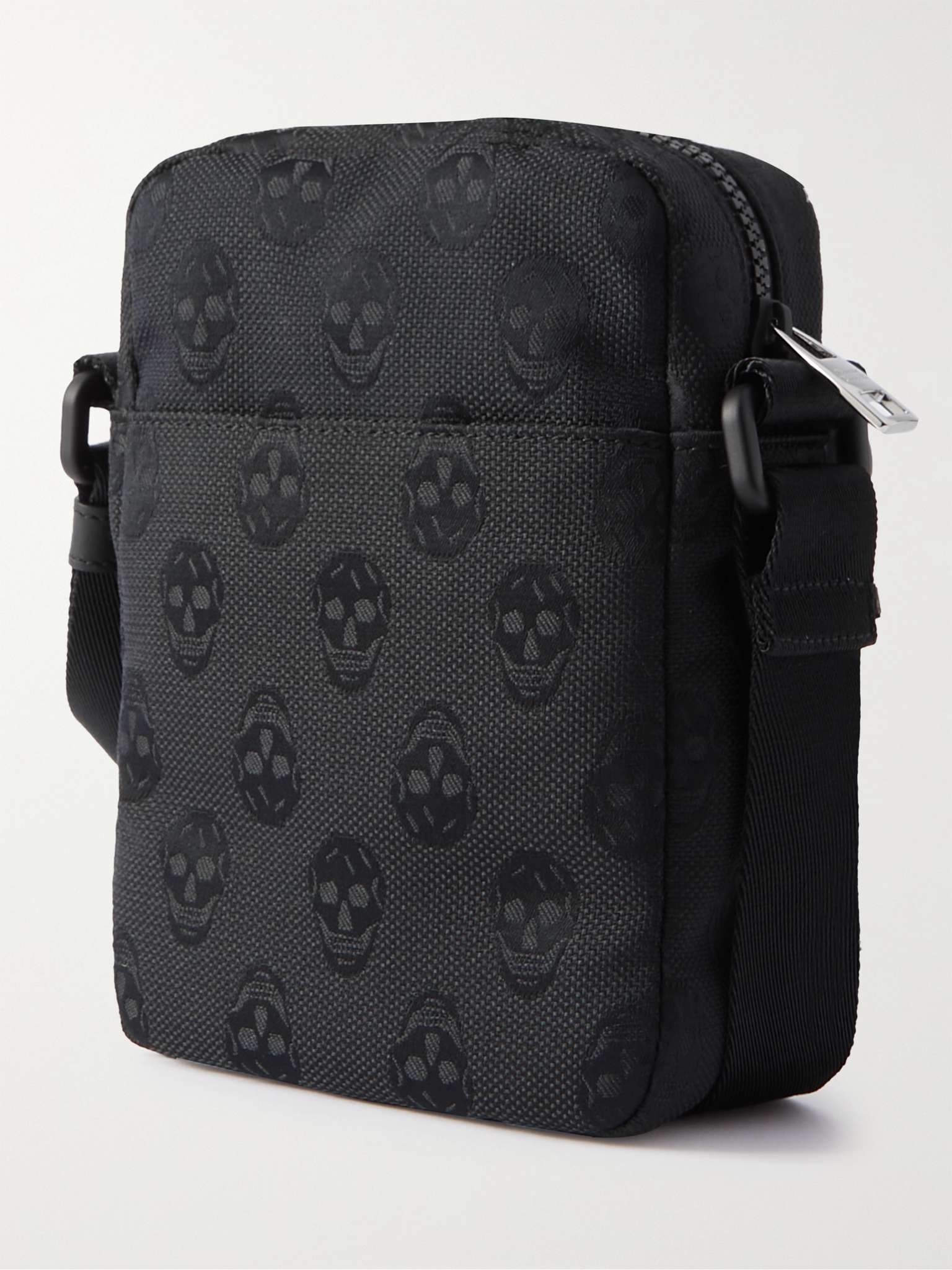 Logo-Jacquard Canvas Messenger bag - 4