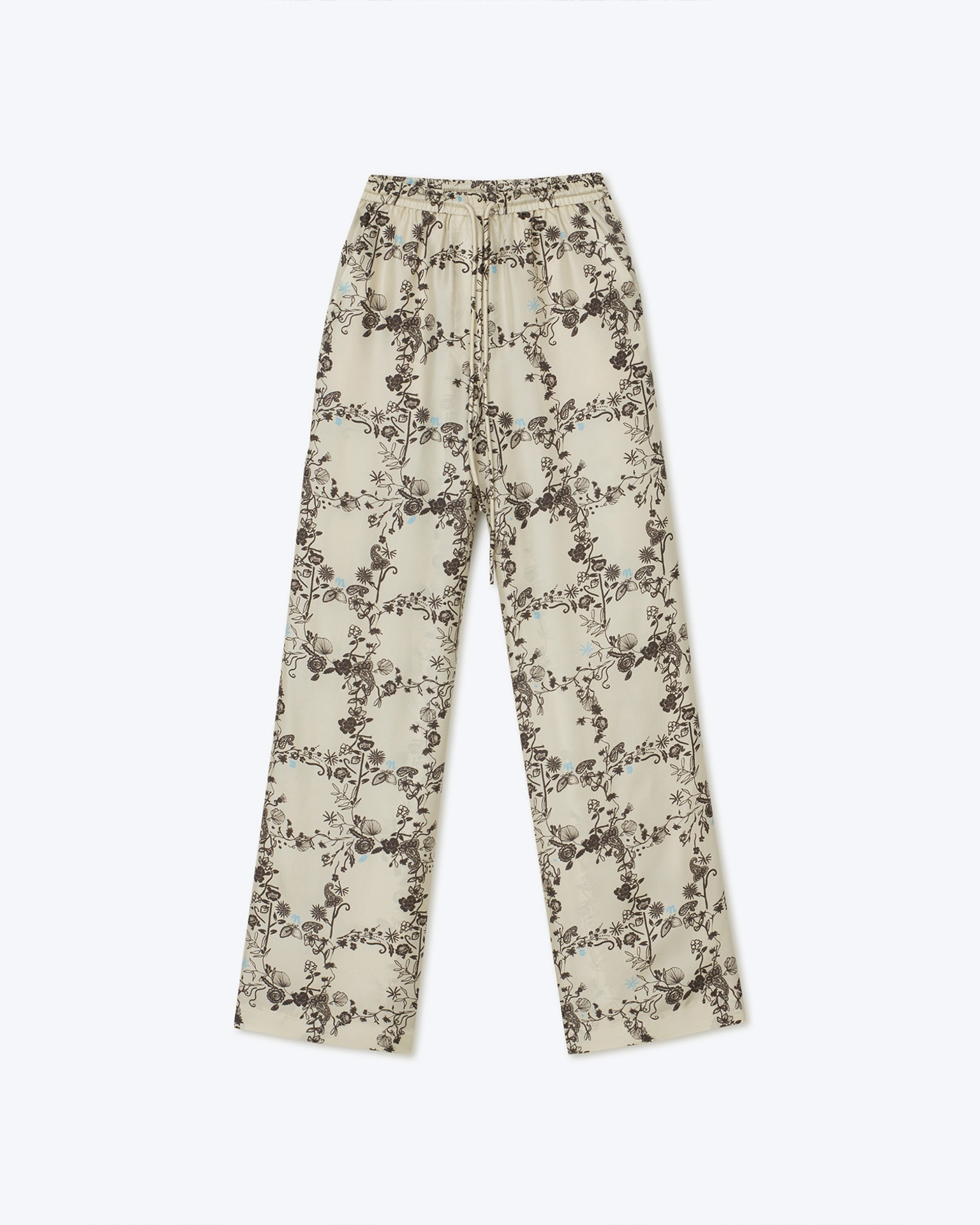 JARINE - Track pants - Floral frame brown - 1