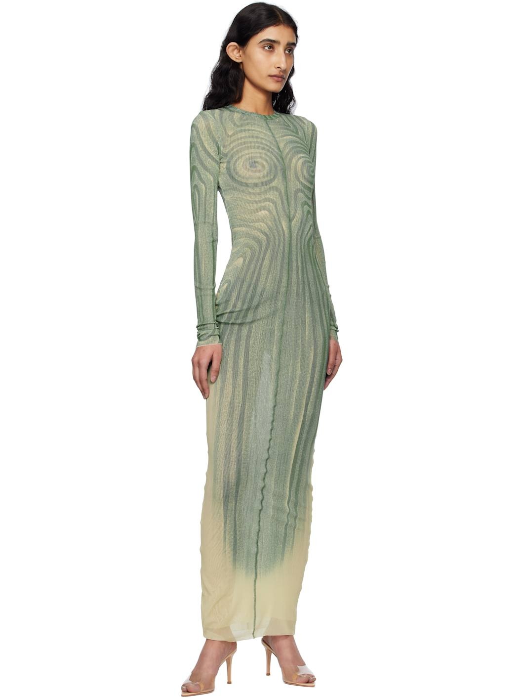 Blue 'The Long Spirale' Maxi Dress - 4