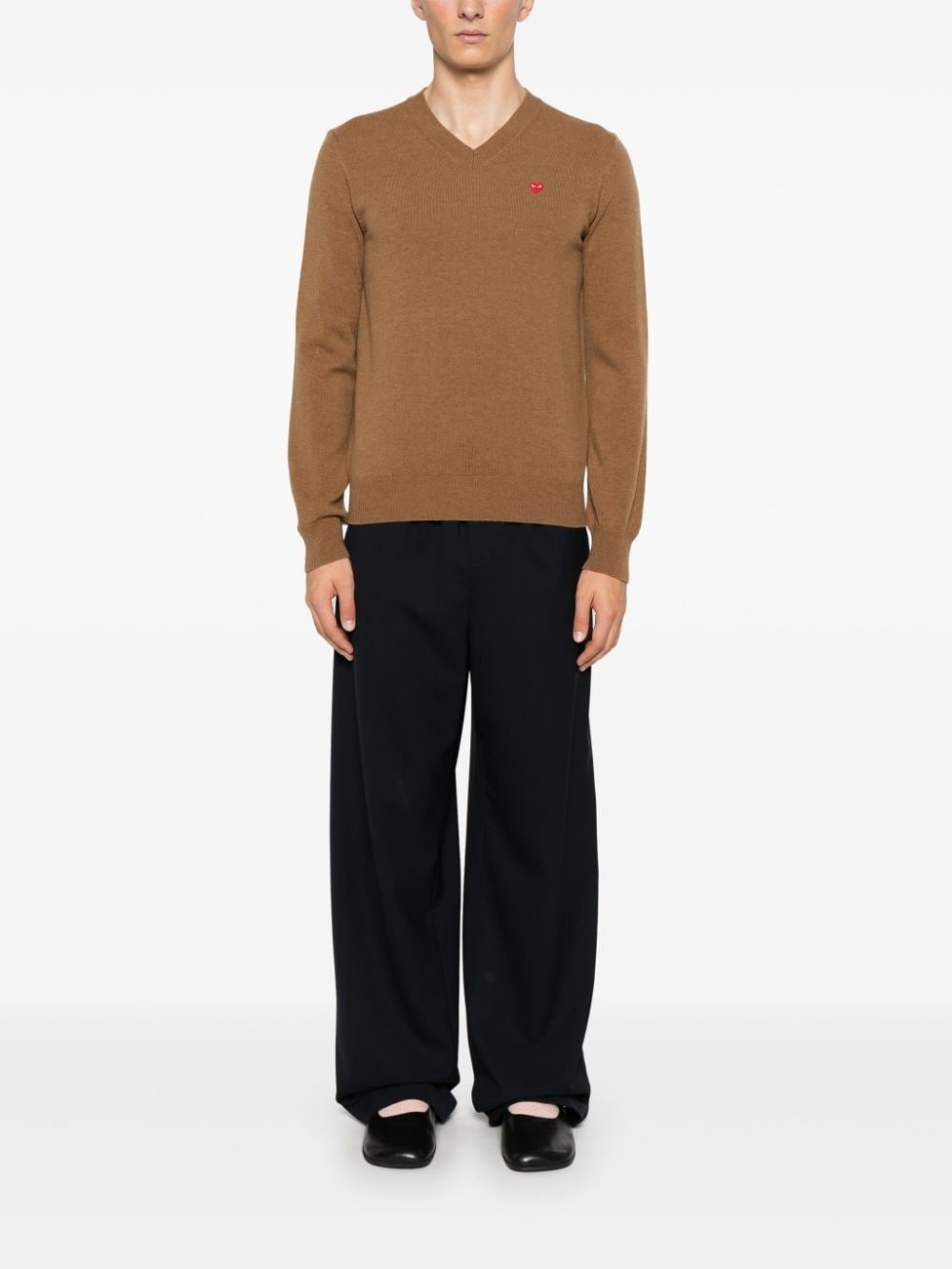 heart-patch jumper - 2