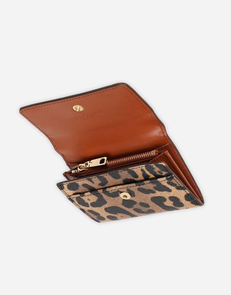 Leopard-print Crespo coin pocket with branded plate - 4