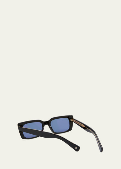 Garrett Leight Angular Acetate Rectangle Sunglasses outlook