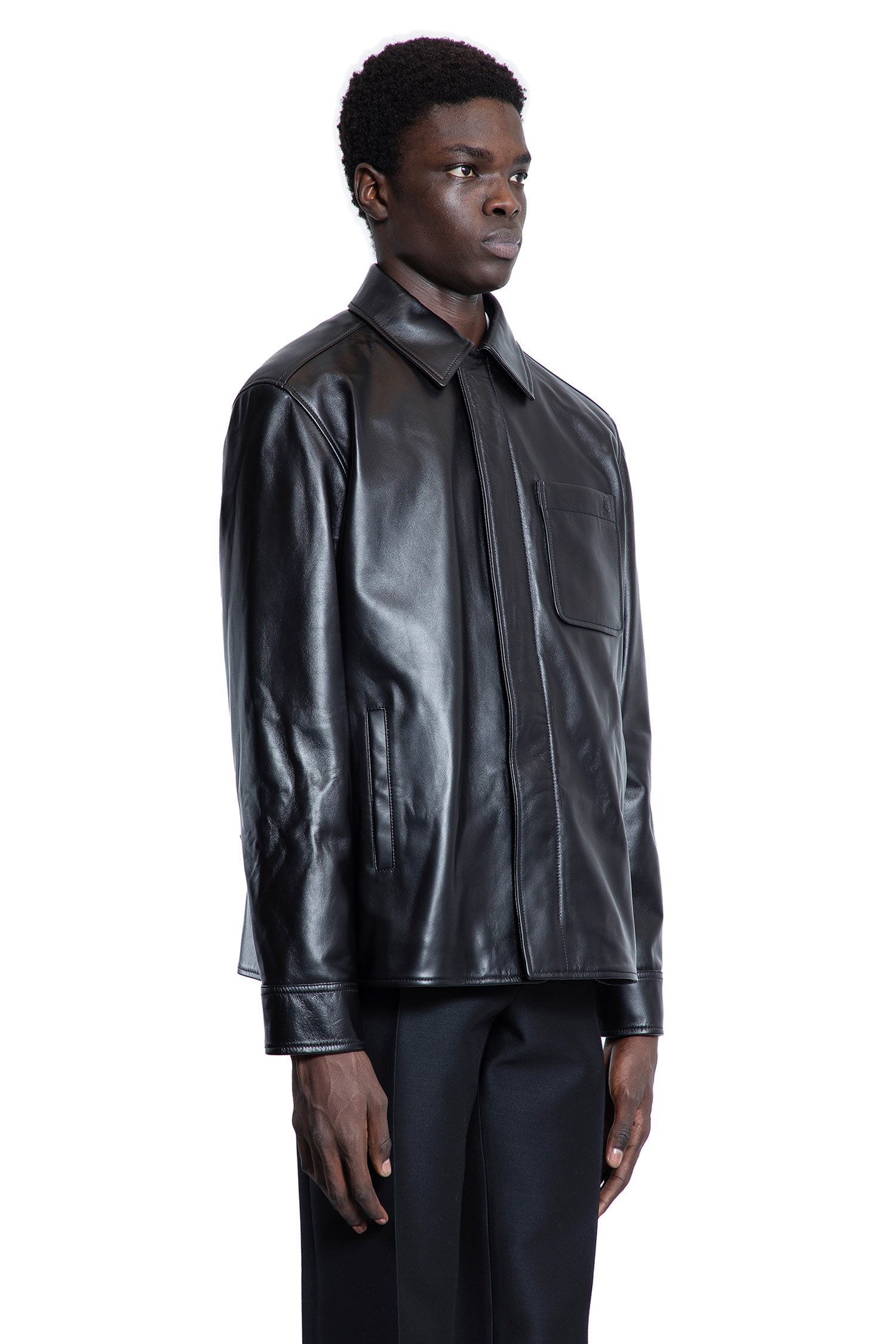 Overshirt-In-Nappa-Lambskin - 2