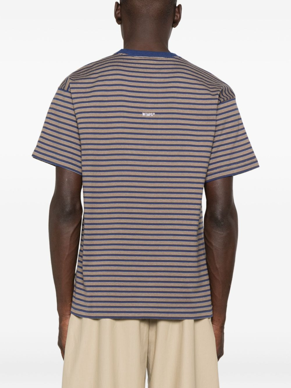 striped short-sleeve T-shirt - 3